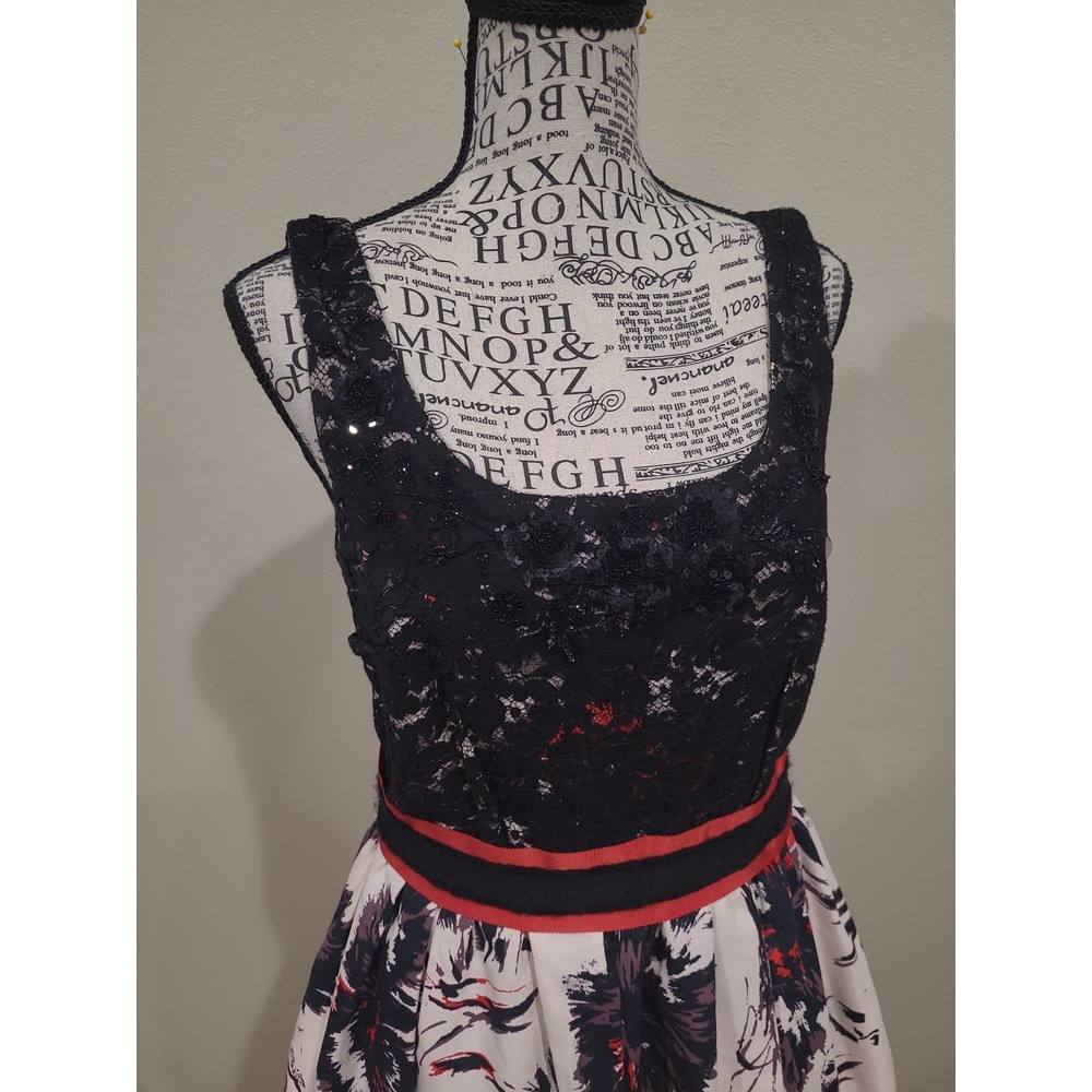 Peter Som x Made in Kind Women SZ 4 fit and flare Brushstroke and Blossom dress - Picture 3 of 12
